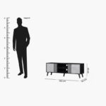 Ashen 1.6 Metre TV Unit for TVs up to 70 inches