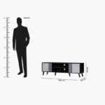 Ashen 1.8 Metre TV Unit for TVs up to 75 inches