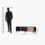 Ida 1.6 Metre TV Unit for TVs up to 70 inches