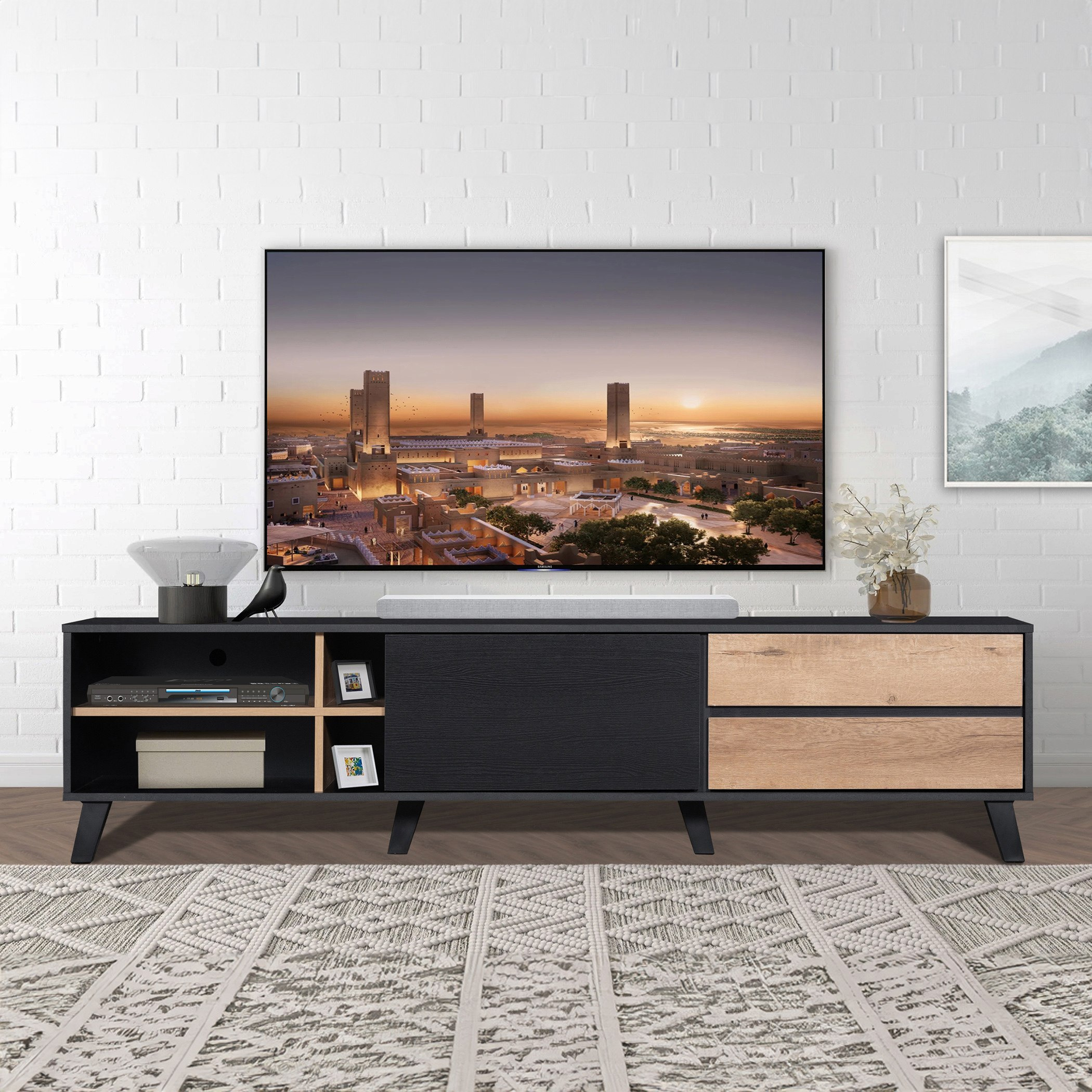 Ida 1.8 Metre TV Unit for TVs up to 75 inches