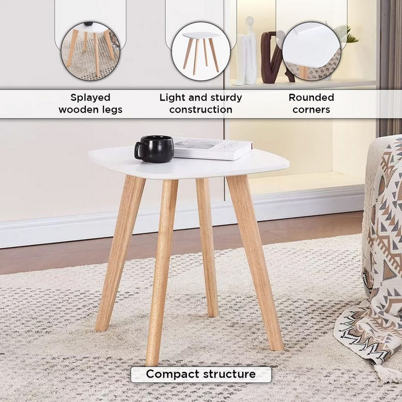 Toto End Table with Solid Wood Legs - Image 6