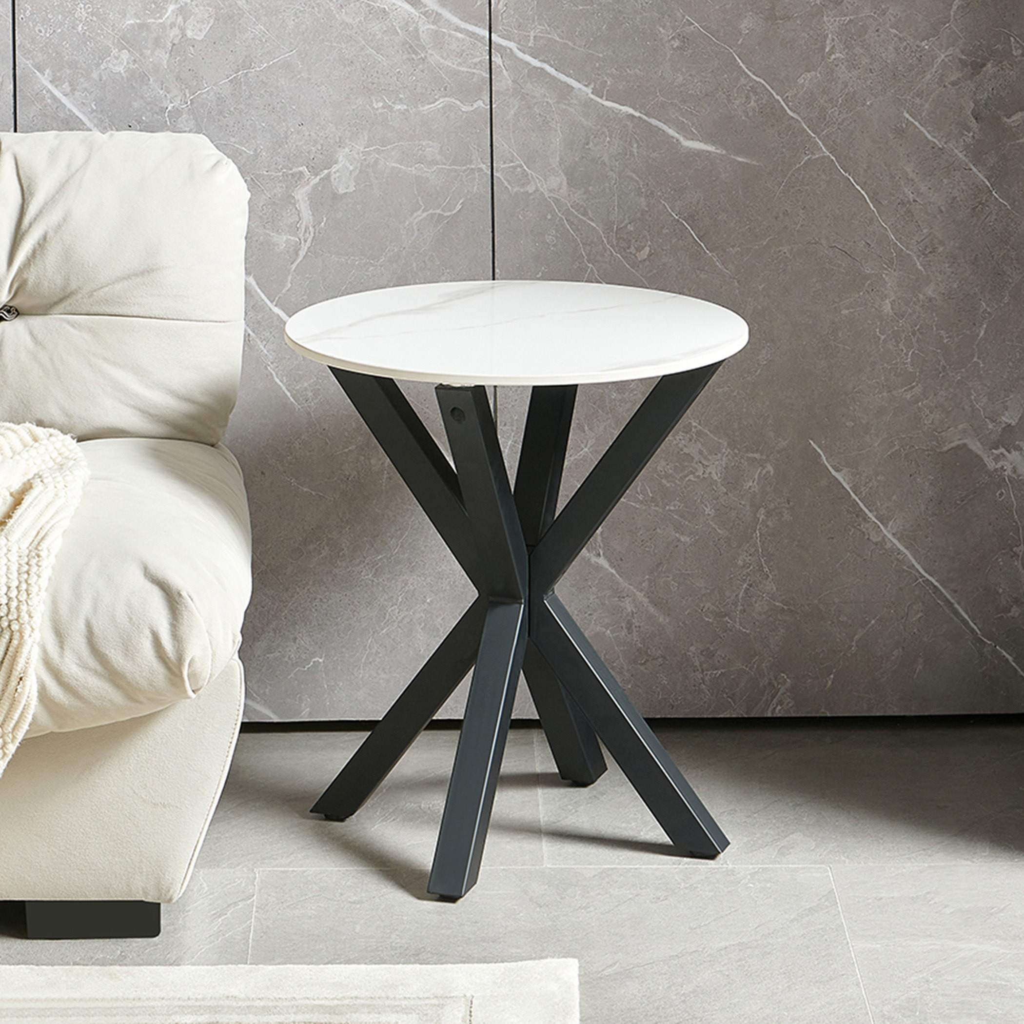 Welwick Sintered Stone Top End Table
