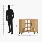 Urban Edmond Corner Coffee Bar Cabinet