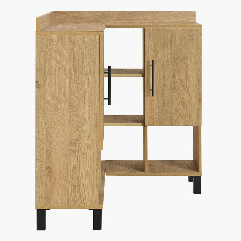 Urban Edmond Corner Coffee Bar Cabinet - Image 5