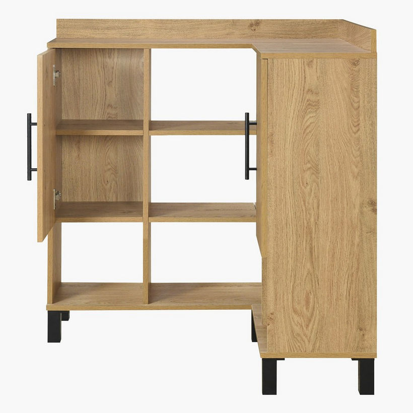 Urban Edmond Corner Coffee Bar Cabinet - Image 6