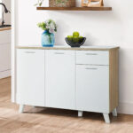 Alford Tile Top 3Door+1Drawer Sideboard/Kitchen Cabinet