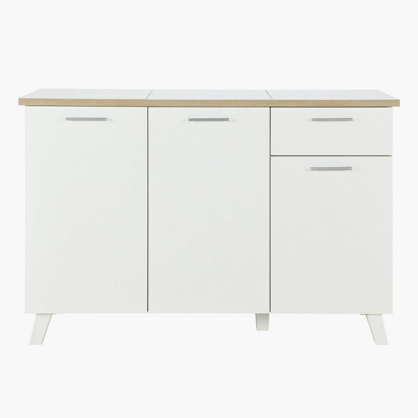 Alford Tile Top 3Door+1Drawer Sideboard/Kitchen Cabinet - Image 3