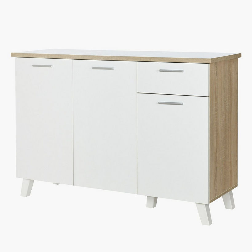 Alford Tile Top 3Door+1Drawer Sideboard/Kitchen Cabinet - Image 4