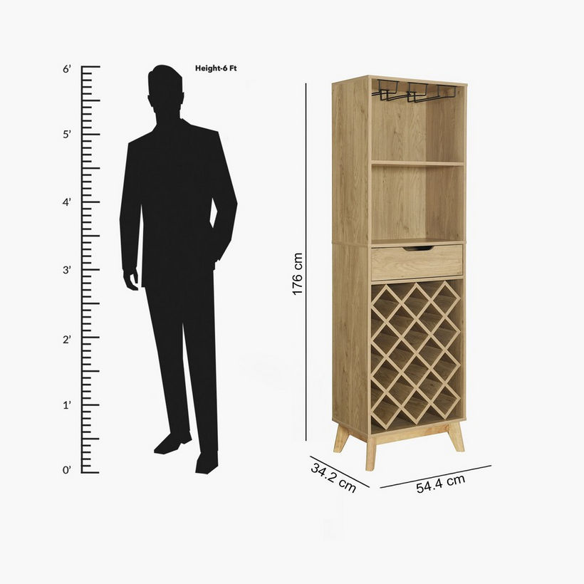 Nordic Tall Bar Cabinet - Image 2