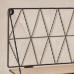 Sera Foldable Metal Wall Shelf with MDF Board - 48x13x20 cm