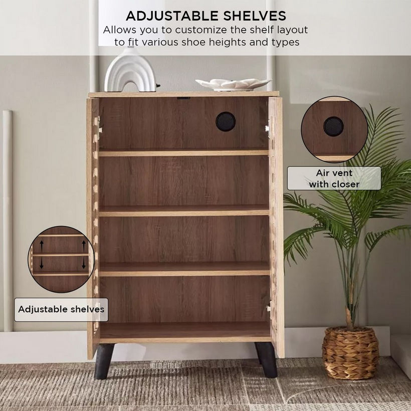 Belford 12-Pair Shoe Cabinet with 2 Doors - Image 8