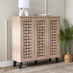 Belford 16-Pair Shoe Cabinet with 3 Doors