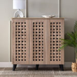 Belford 16-Pair Shoe Cabinet with 3 Doors