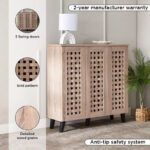 Belford 16-Pair Shoe Cabinet with 3 Doors