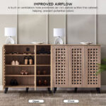 Belford 16-Pair Shoe Cabinet with 3 Doors