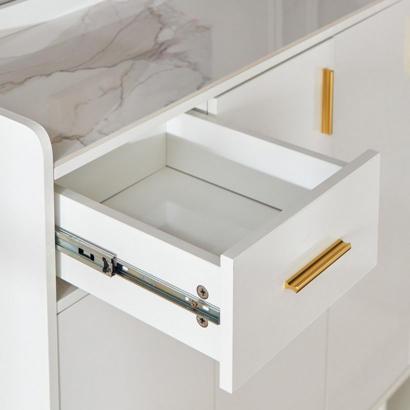 Pearl 22-Pair Sintered Stone Shoe Cabinet with 4 Doors and 1 Drawer - Image 7