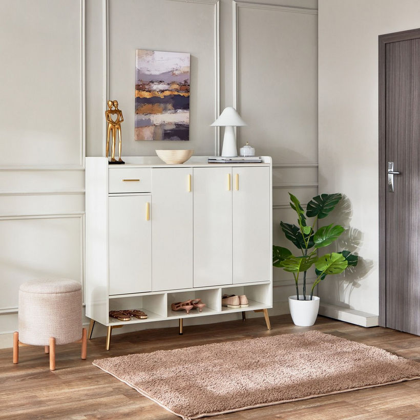 Pearl 22-Pair Sintered Stone Shoe Cabinet with 4 Doors and 1 Drawer - Image 12