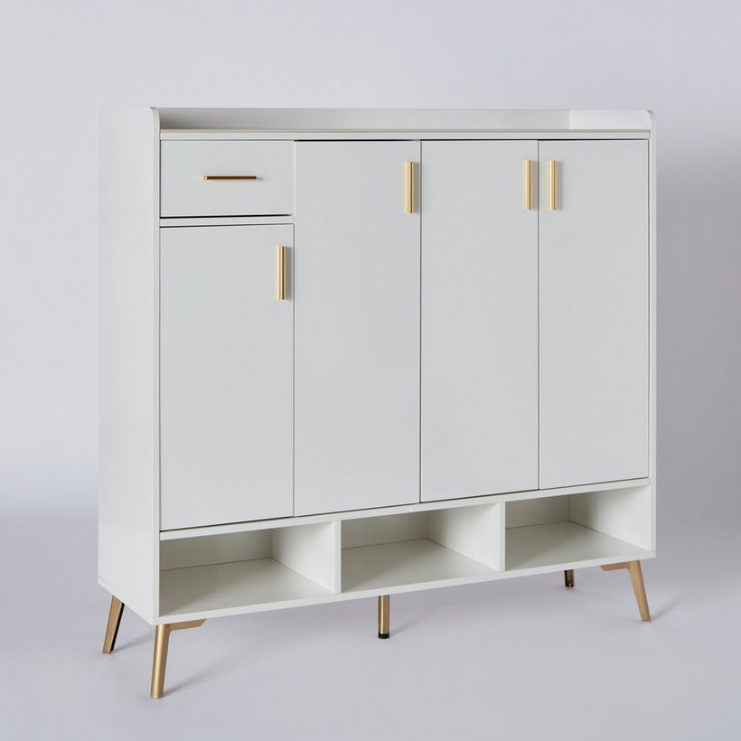 Pearl 22-Pair Sintered Stone Shoe Cabinet with 4 Doors and 1 Drawer - Image 13