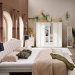 Elizabeth 6-Door Wardrobe with 2 Mirrors
