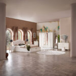 Elizabeth 6-Door Wardrobe with 2 Mirrors