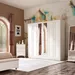 Elizabeth 6-Door Wardrobe with 2 Mirrors - Image 11