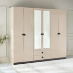 Luxembourg 6-Door Wardrobe with 2 Drawers and 2 Mirrors