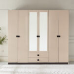Luxembourg 6-Door Wardrobe with 2 Drawers and 2 Mirrors