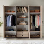 Luxembourg 6-Door Wardrobe with 2 Drawers and 2 Mirrors