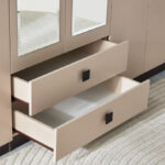 Luxembourg 6-Door Wardrobe with 2 Drawers and 2 Mirrors
