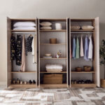 Movo Madrid 6-Door Wardrobe with Mirror
