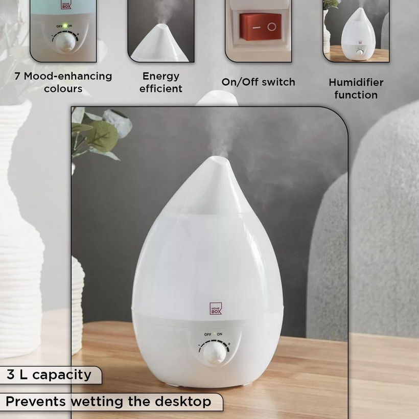 Nova Humidifier with Ultrasonic Mist and 7-Colour LED Light - 3 L - Image 5