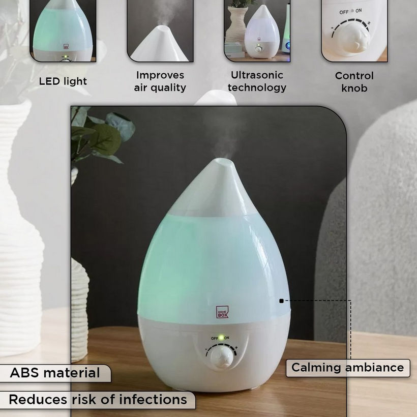 Nova Humidifier with Ultrasonic Mist and 7-Colour LED Light - 3 L - Image 6