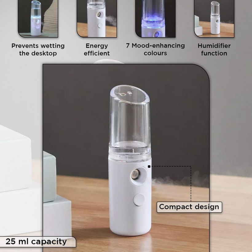 Nova Mini Mist Humidifier Spray with 7-Colour LED Light - 25 ml - Image 5