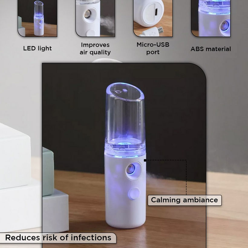 Nova Mini Mist Humidifier Spray with 7-Colour LED Light - 25 ml - Image 6