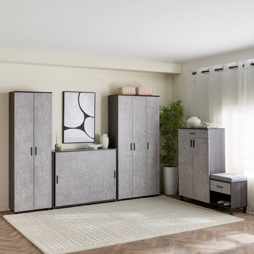 Capri 24-Pair Sliding Door Shoe Cabinet - Image 2