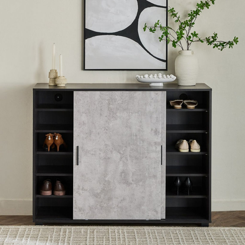 Capri 24-Pair Sliding Door Shoe Cabinet - Image 7