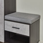 Capri 15-Pair Shoe Cabinet with Bench and Cushion