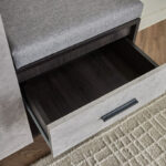 Capri 15-Pair Shoe Cabinet with Bench and Cushion