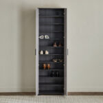 Capri 33-Pair Tall Shoe Cabinet
