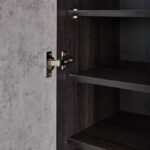 Capri 44-Pair Tall Shoe Cabinet with 3 Doors