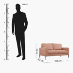 Stockholm 2-Seater Pet Friendly Fabric Sofa