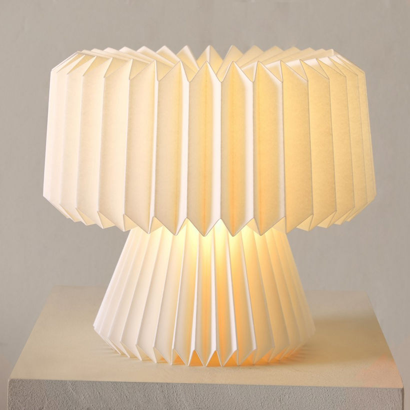 Tasha Table Lamp with Paper Shade - 25x25 cm - Image 3