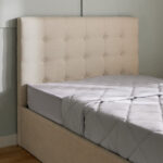 Movo Oakland Neo Upholstered Twin Bed with Drawer - 120x200 cm