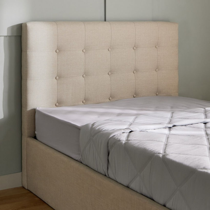 Movo Oakland Neo Upholstered Twin Bed with Drawer - 120x200 cm - Image 9