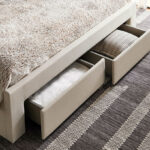 Movo Oakland Neo Upholstered Queen Bed with 2 Drawers - 160x200 cm