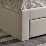 Movo Oakland Neo Upholstered Queen Bed with 2 Drawers - 160x200 cm