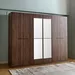 Patara 6-Door Wardrobe with Mirror - Image 15