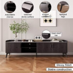Marwell 2 Metre TV Unit with Sintered Stone Top for TVs up to 80 inches