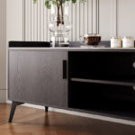 Marwell 2 Metre TV Unit with Sintered Stone Top for TVs up to 80 inches
