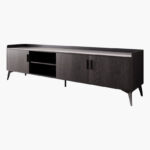 Marwell 2 Metre TV Unit with Sintered Stone Top for TVs up to 80 inches